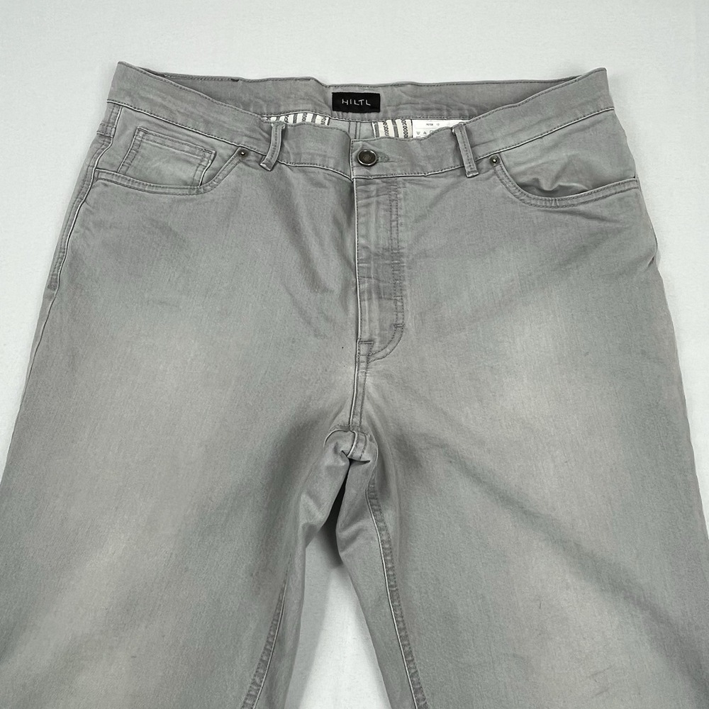 Hiltl Jeans‎ Mens 38X34 Gray Straight Leg Light Wash Denim